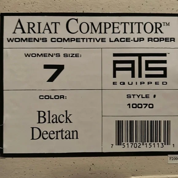 Ariat Competitor Lace up Roper Boots - Picture 3 of 3